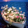 Boat Flowers Diamond Painting