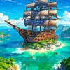 Boat From One Piece Diamond Painting