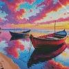 Boats On Beach Diamond Painting
