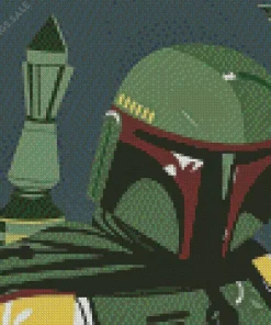 Boba Fett Illustration Diamond Painting