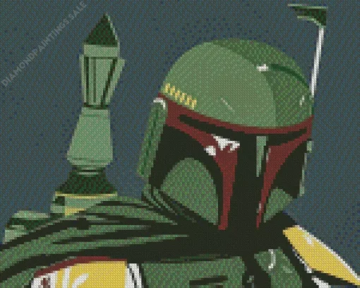 Boba Fett Illustration Diamond Painting