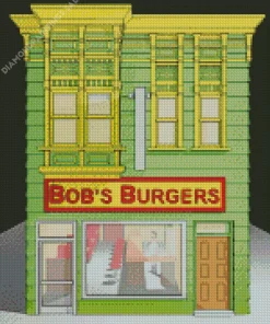 Bobs Burgers Store Front Diamond Painting