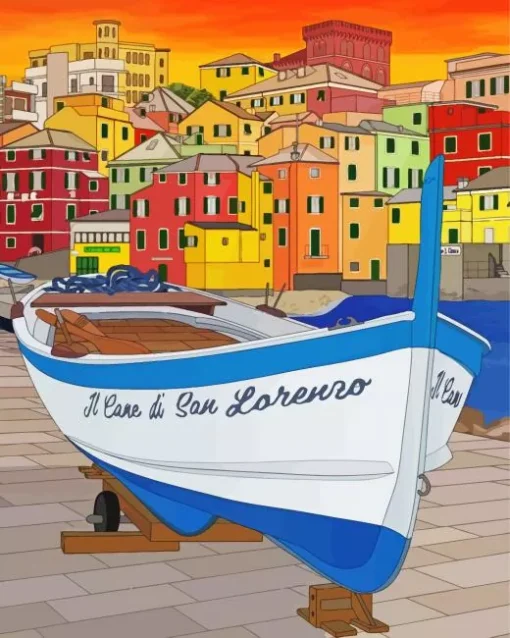 Boccadasse Poster Diamond Painting