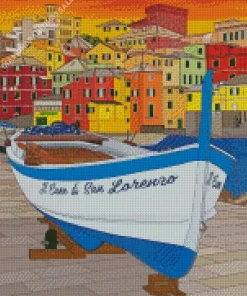 Boccadasse Poster Diamond Painting