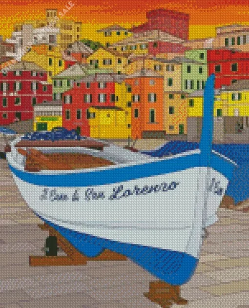 Boccadasse Poster Diamond Painting