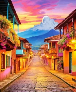 Bogota Colorful Houses Diamond Painting