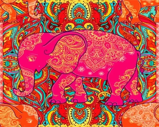 Bohemian Elephant Diamond Painting