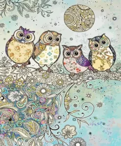Bohemian Owls Diamond Painting