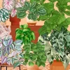 Bohemian Plants Diamond Painting
