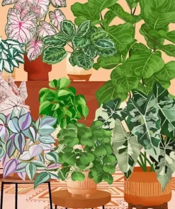 Bohemian Plants Diamond Painting