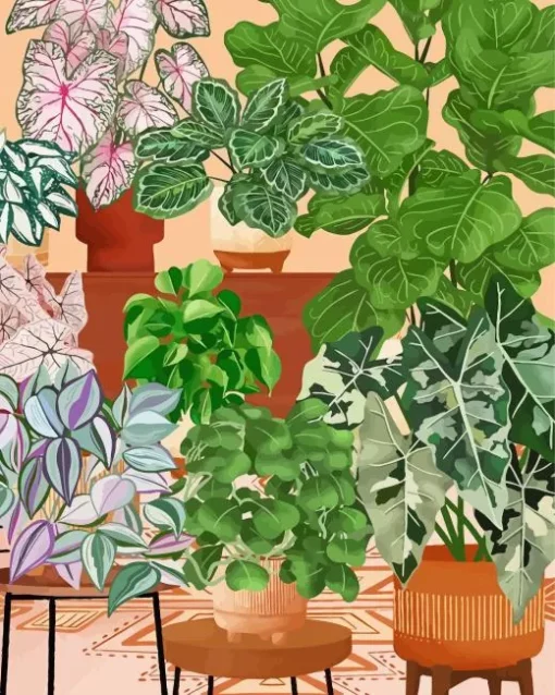 Bohemian Plants Diamond Painting