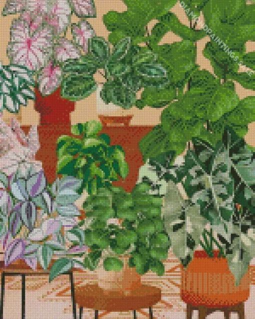 Bohemian Plants Diamond Painting