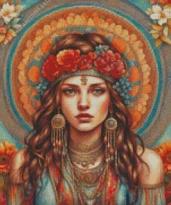 Bohemian Woman Diamond Painting
