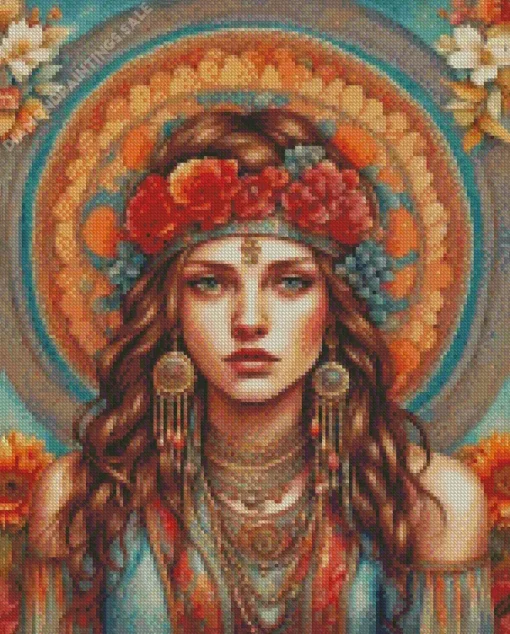 Bohemian Woman Diamond Painting