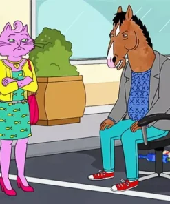 Bojack And Princess Carolyn Diamond Painting