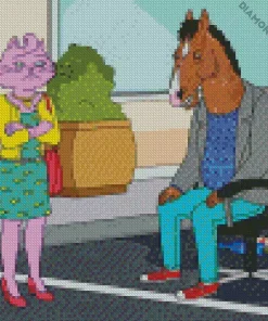 Bojack And Princess Carolyn Diamond Painting