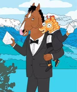 Bojack Horseman In Suit Diamond Painting