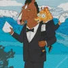 Bojack Horseman In Suit Diamond Painting