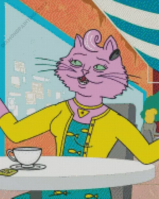 Bojack Horseman Princess Carolyn Diamond Painting