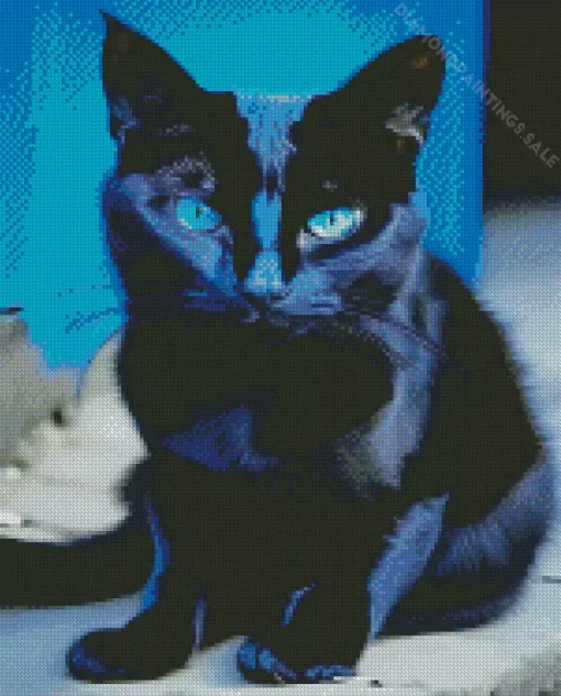 Bombay Cat With Blue Eyes Diamond Painting