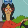 Boob Police Hat Bobs Burgers Diamond Painting