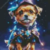 Border Terrier Witch Diamond Painting