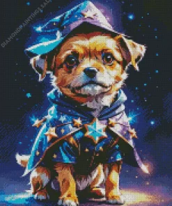 Border Terrier Witch Diamond Painting