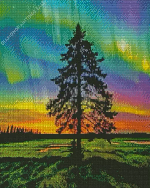 Borealis Tree Diamond Painting