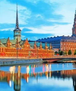Borsen Copenhagen Historical Place Diamond Painting