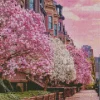 Boston Cherry Blossom Diamond Painting