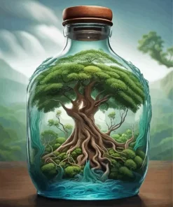 Bottle Scenery Diamond Painting