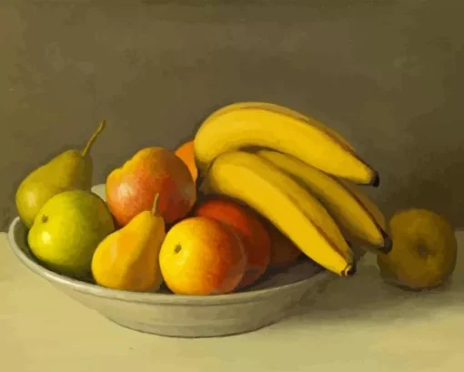 Bowl Of Fruit Still Life Diamond Painting