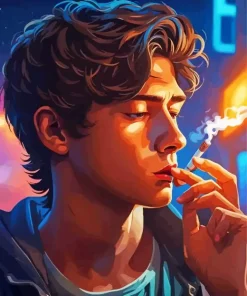 Boy Smoking Art Diamond Painting