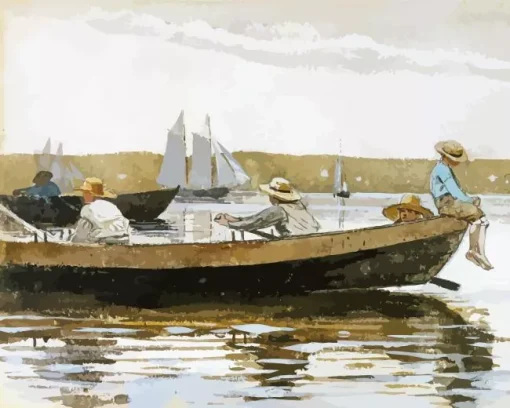 Boys In A Dory Diamond Painting