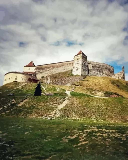 Brasov Cetatea Rasnov Diamond Painting