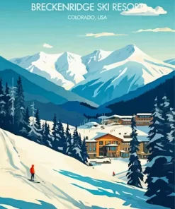 Breckenridge Colorado Poster Diamond Painting