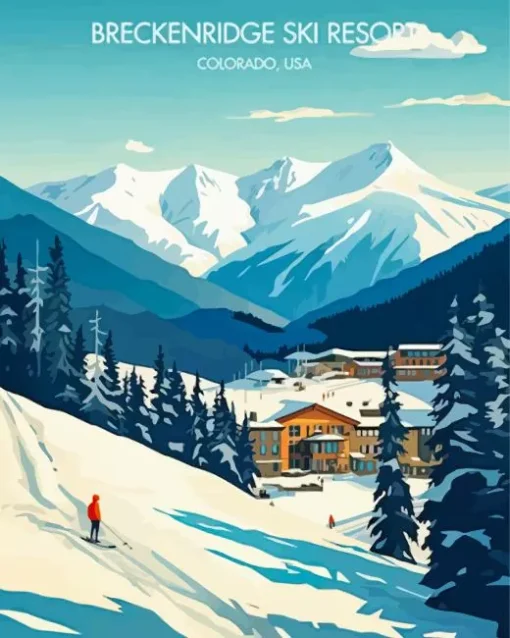 Breckenridge Colorado Poster Diamond Painting