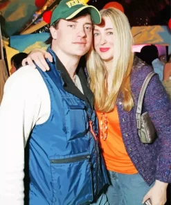 Brendan Fraser And His Wife Diamond Painting