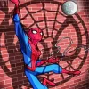 Brick Wall Spider Man Diamond Painting