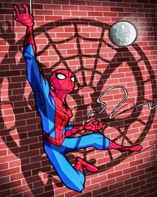 Brick Wall Spider Man Diamond Painting