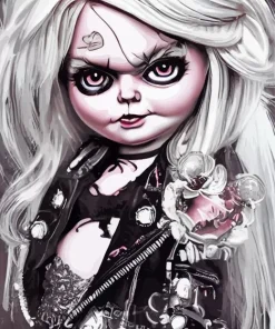 Bride Of Chucky Tiffany Diamond Painting