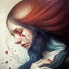 Broken Girl Crying Diamond Painting