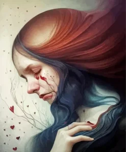 Broken Girl Crying Diamond Painting