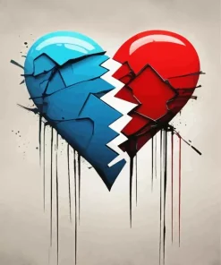 Broken Heart Art Diamond Painting