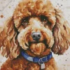 Brown Poodle Art Diamond Painting