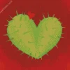 Cactus Heart Diamond Painting