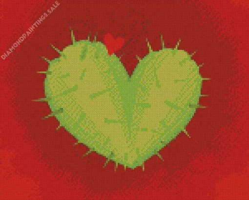 Cactus Heart Diamond Painting