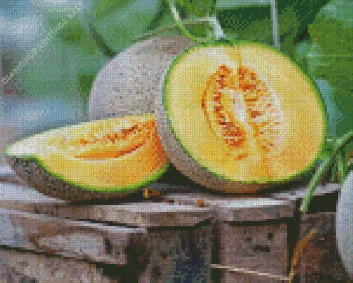 Cantaloupe Melon Diamond Painting