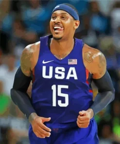 Carmelo Anthony Diamond Painting