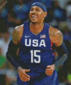Carmelo Anthony Diamond Painting